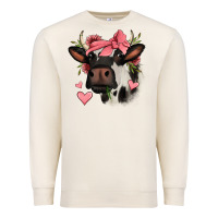 Valentines Day Cow Premium Sweatshirt | Teevron