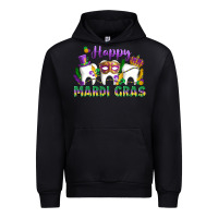 Black mardi gras celebration with teeth Urban Hoodie - LillyAllenDesigns