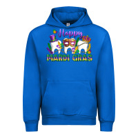 Cobalt mardi gras celebration with teeth Urban Hoodie - LillyAllenDesigns