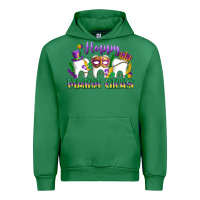 Emerald mardi gras celebration with teeth Urban Hoodie - LillyAllenDesigns