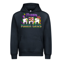 Navy mardi gras celebration with teeth Urban Hoodie - LillyAllenDesigns