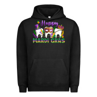 Pigment Black mardi gras celebration with teeth Urban Hoodie - LillyAllenDesigns