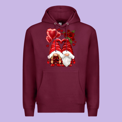 Valentines Day Gnomies Premium Hoodie Designed By Nancycooperartshop