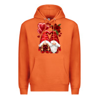 Carrot valentines day gnomies Premium Hoodie - NancyCooperArtShop