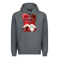 Rock valentines day gnomies Premium Hoodie - NancyCooperArtShop