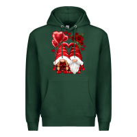Sports Green valentines day gnomies Premium Hoodie - NancyCooperArtShop