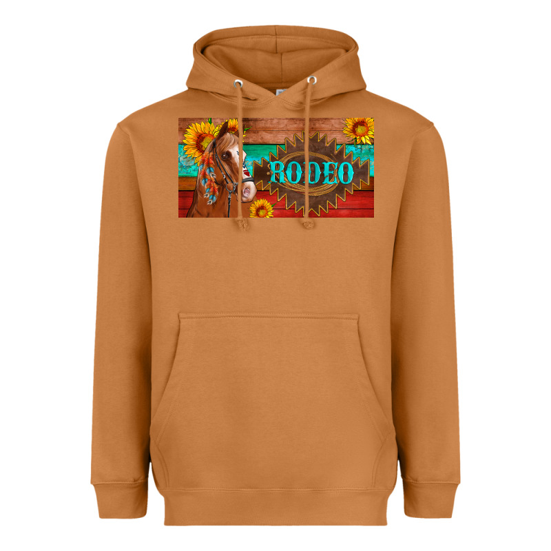 Aztec Horse Cactus And Sunflowers License Plate Template Heavyweight Hoodie by Artiststas | Teevron