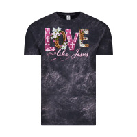 Cloud Black love like jesus Vintage Tee - texasbilliewilder