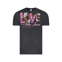Vintage Black love like jesus Vintage Tee - texasbilliewilder