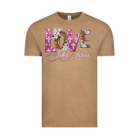 Vintage Coffee love like jesus Vintage Tee - texasbilliewilder