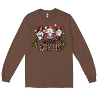 Chestnut merry christmas Long Sleeve Tee - CowhideDigitalArt