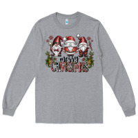 Heather Grey merry christmas Long Sleeve Tee - CowhideDigitalArt