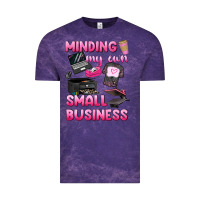 Cloud Purple minding my own small business Vintage Tee - texasbilliewilder