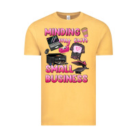 Vintage Mustard minding my own small business Vintage Tee - texasbilliewilder