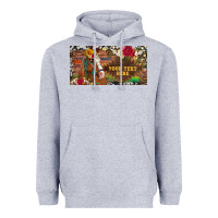 Heather Grey (preview)western turquoise gemstone horse cowhide leopard floral backg Heavyweight Hoodie - Artiststas