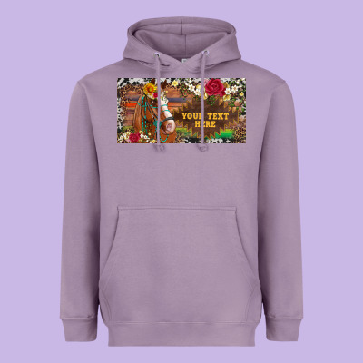 (preview)western Turquoise Gemstone Horse Cowhide Leopard Floral Backg Heavyweight Hoodie Designed By Artiststas