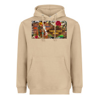 Mushroom (preview)western turquoise gemstone horse cowhide leopard floral backg Heavyweight Hoodie - Artiststas