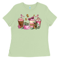 Matcha boss lady coffee cups Ladies Tee - AdoDesignShop