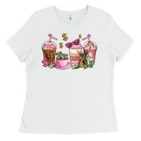 White boss lady coffee cups Ladies Tee - AdoDesignShop