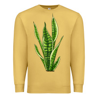 Antique Gold snake plant Premium Sweatshirt - LillyAllenDesigns