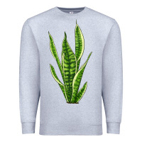 Heather Grey snake plant Premium Sweatshirt - LillyAllenDesigns