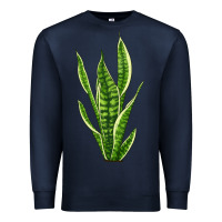 Navy snake plant Premium Sweatshirt - LillyAllenDesigns