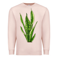 Pale Pink snake plant Premium Sweatshirt - LillyAllenDesigns