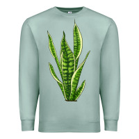 Seafoam snake plant Premium Sweatshirt - LillyAllenDesigns