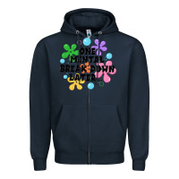Navy one mental break down later Zipper Hoodie - JahusDesignShop