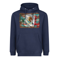 Navy mexico gemstone leopard Heavyweight Hoodie - AdoDesignShop