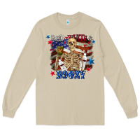 Mushroom Red white boozy 4th of july Long Sleeve Tee - CowGirlArtShop