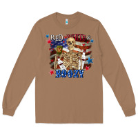 Toasted Coconut Red white boozy 4th of july Long Sleeve Tee - CowGirlArtShop
