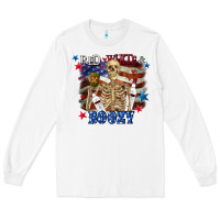 White Red white boozy 4th of july Long Sleeve Tee - CowGirlArtShop