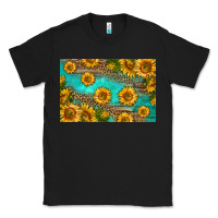 Black western sunflowers skinny metal can holder Classic Tee - HRA Design Shop