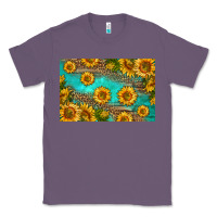 Lavender western sunflowers skinny metal can holder Classic Tee - HRA Design Shop