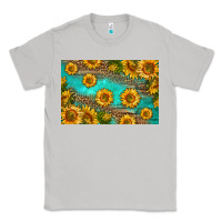 Moon Dust western sunflowers skinny metal can holder Classic Tee - HRA Design Shop