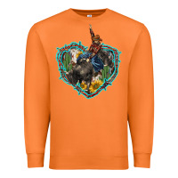 Carrot western heart bullfighter  cactus sunflower aztek pattern Premium Sweatshirt - BarkalooDesign