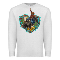 Western Heart Bullfighter  Cactus Sunflower Aztek Pattern Premium Sweatshirt | Teevron