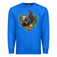 True Royal western heart bullfighter  cactus sunflower aztek pattern Premium Sweatshirt - BarkalooDesign
