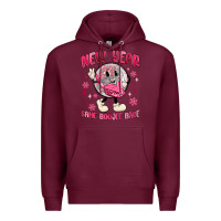 Burgundy new year same boojee babe Premium Hoodie - MaliasSmallBusiness