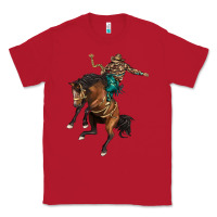 Red western horse rodeo Classic Tee - BarkalooDesign