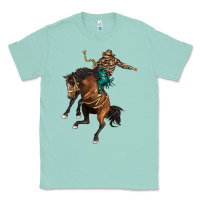 Seafoam western horse rodeo Classic Tee - BarkalooDesign