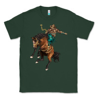 Sports Green western horse rodeo Classic Tee - BarkalooDesign