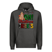 Charcoal Heather oh Christmas tree's ado Premium Hoodie - AdoDesignShop