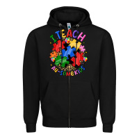 Black i teach au some kids Zipper Hoodie - JahusDesignShop