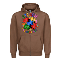 Chestnut i teach au some kids Zipper Hoodie - JahusDesignShop