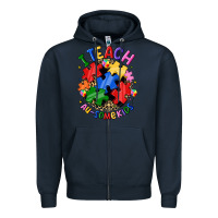 Navy i teach au some kids Zipper Hoodie - JahusDesignShop