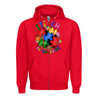 Red i teach au some kids Zipper Hoodie - JahusDesignShop