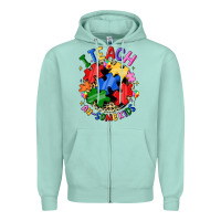 Seafoam i teach au some kids Zipper Hoodie - JahusDesignShop