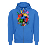 True Royal i teach au some kids Zipper Hoodie - JahusDesignShop